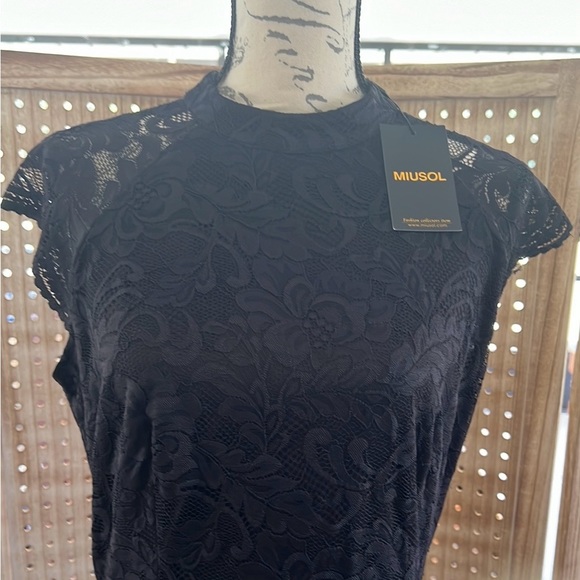 New Miusol black lace formal maxi dress - Picture 2 of 8